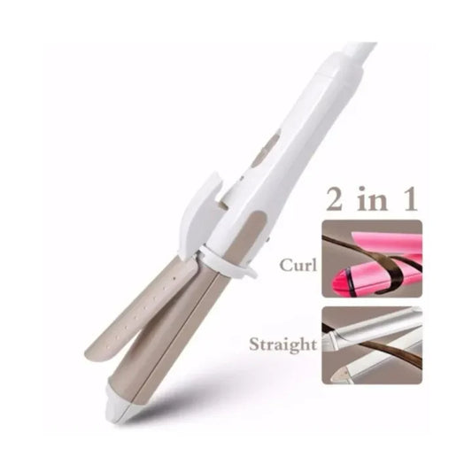 2 in 1 Hair Straightening and Curling Iron