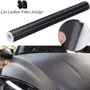 3D Carbon Fiber Car Sticker Waterproof Car Loading Edge - Door Sill - Paint Protection Film (L200 x W25)cm