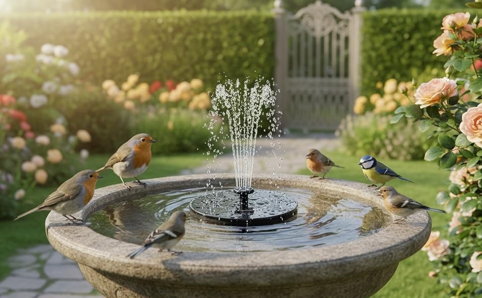 solar water fountain