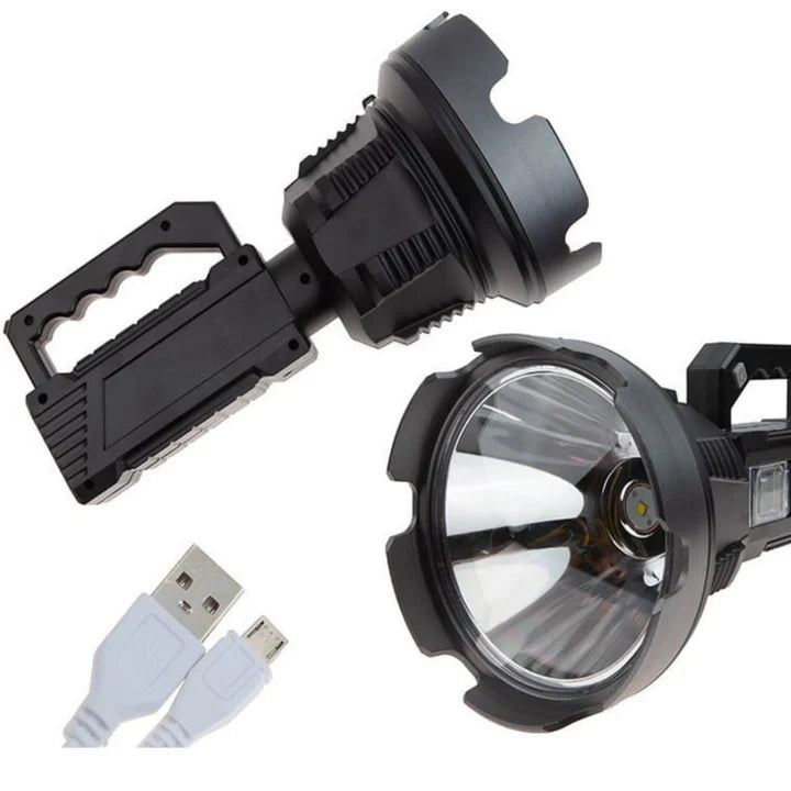 High-Power Handheld Flashlight with Tripod