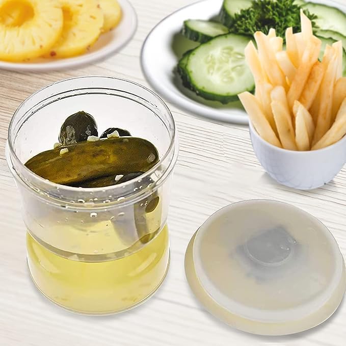 Food Container with Strainer Flip Airtight Lid