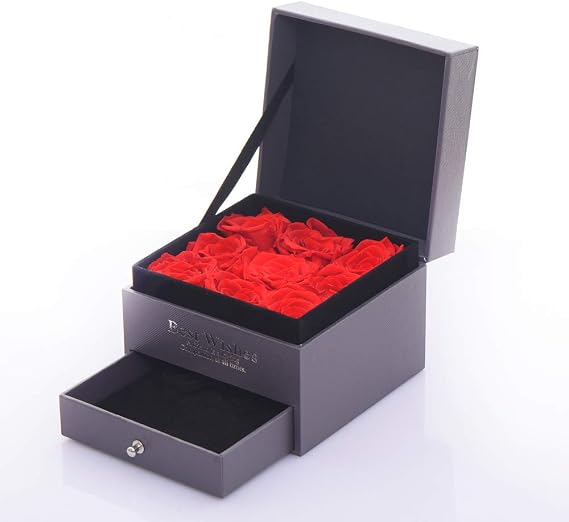 Video Box With 9 Eternal roses