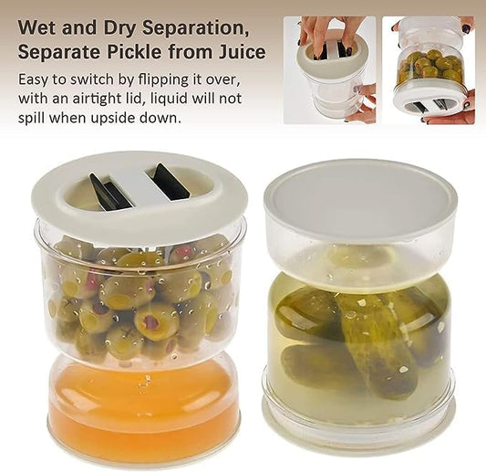 Food Container with Strainer Flip Airtight Lid