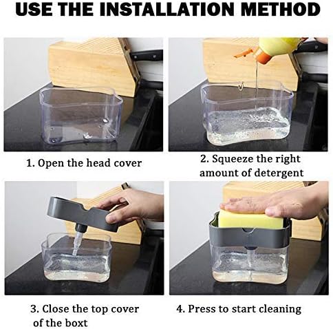 2 in 1 Soap Pump Plastic Dispenser
