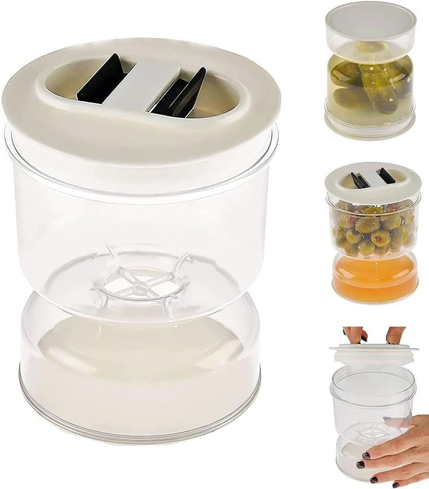 Food Container with Strainer Flip Airtight Lid
