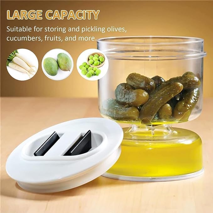 Food Container with Strainer Flip Airtight Lid