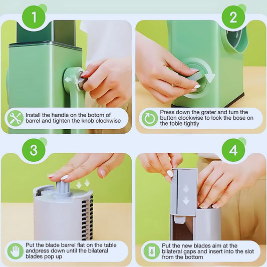 Multifunctional Rotary Vegetable Cutter