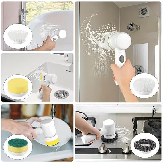 5 In 1 Multifunctional Electric Magic Cleaning Brush