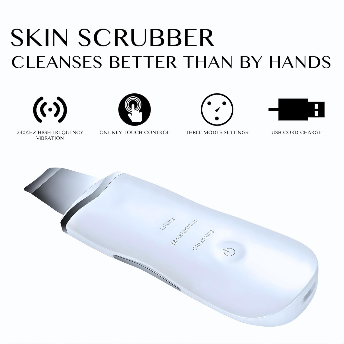 Ultrasonic Skin Scrubber – Deep Facial Cleansing Device ✨💆♀️