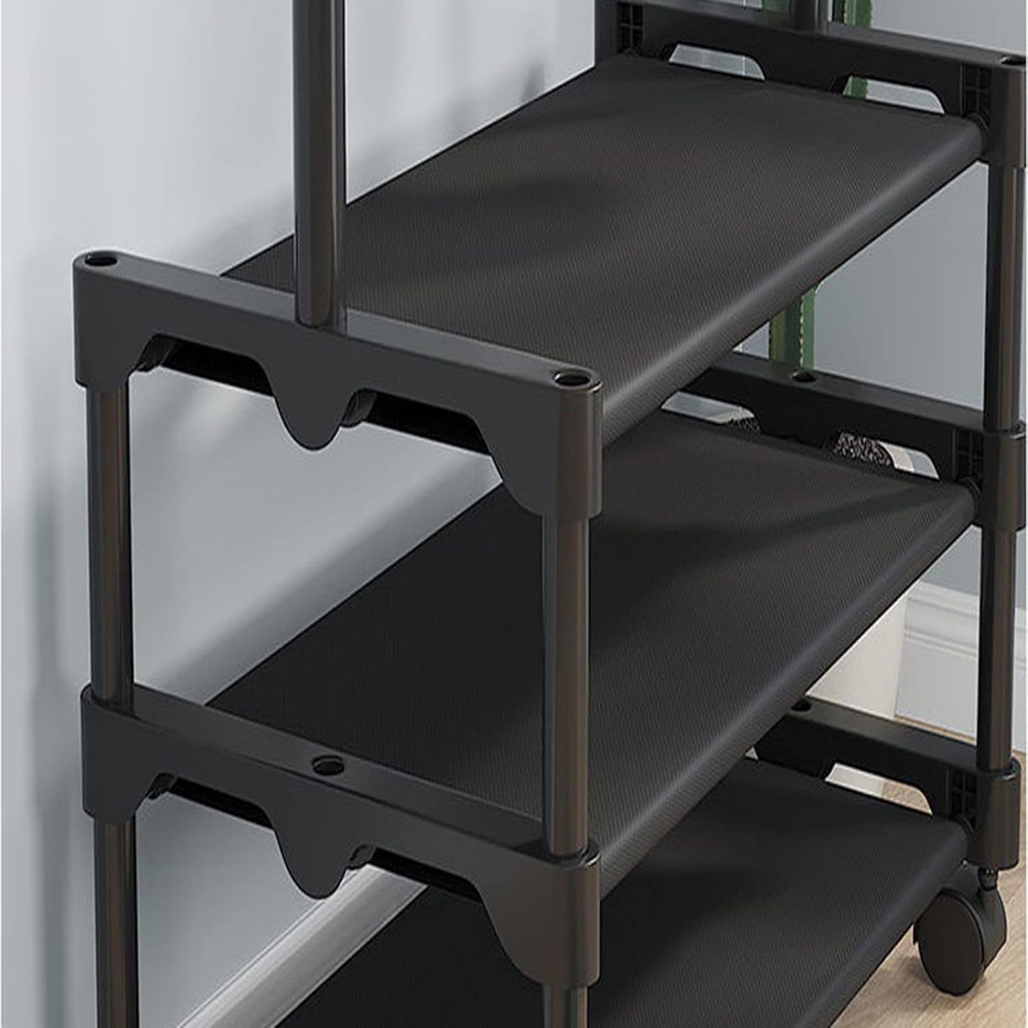 Clothes Rack with Shoe Shelves
