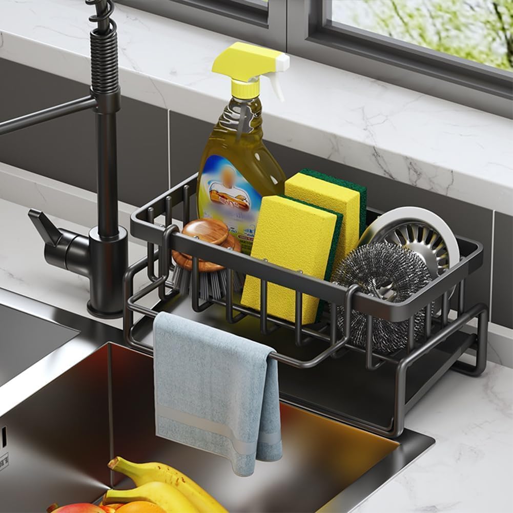 Adjustable Stainless Steel Dish Rack for Sponge