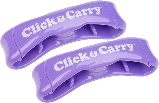 Click & Carry Grocery Bag Holder – 2 Pack, Ergonomic Grip