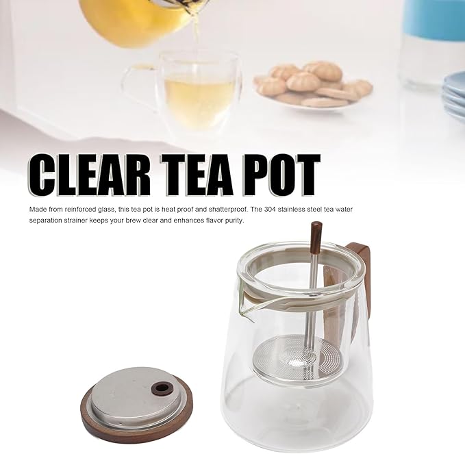 Glass Teapot with Infuser – Heat Resistant Tea Pot 750ML