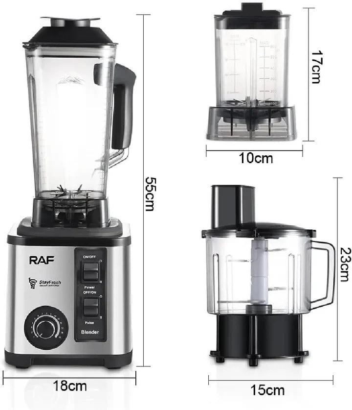 RAF 2600W Electric Blender + Chopper 3-in-1
