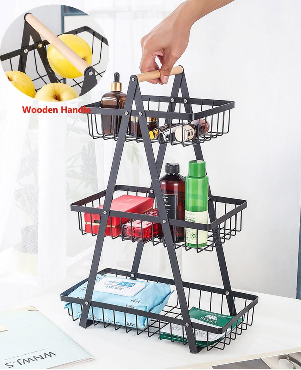 3 Tier Iron Storage Basket