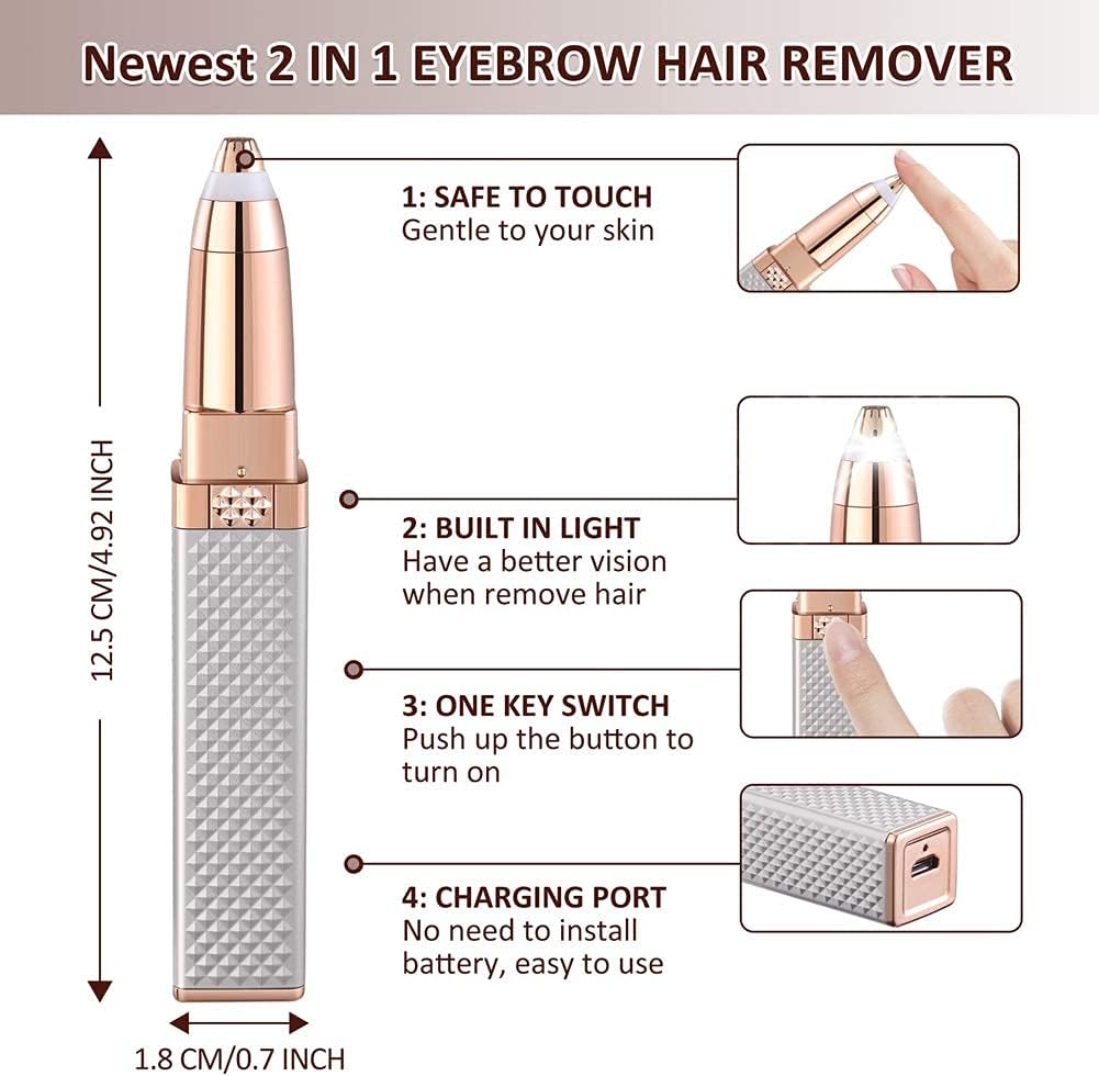 2 in 1 Facial Hair Removal Skin Care Tool