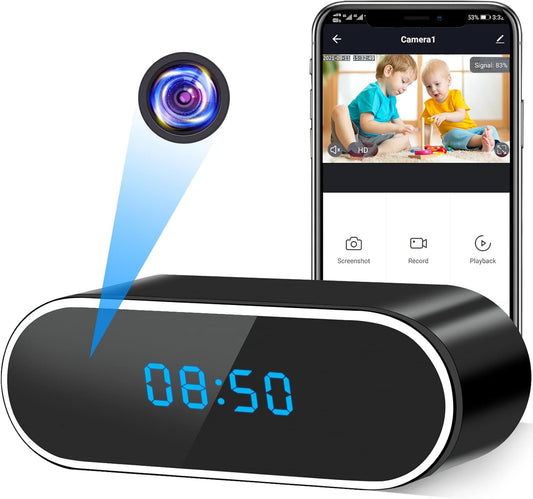 Spy Wifi Clock Hidden Camera