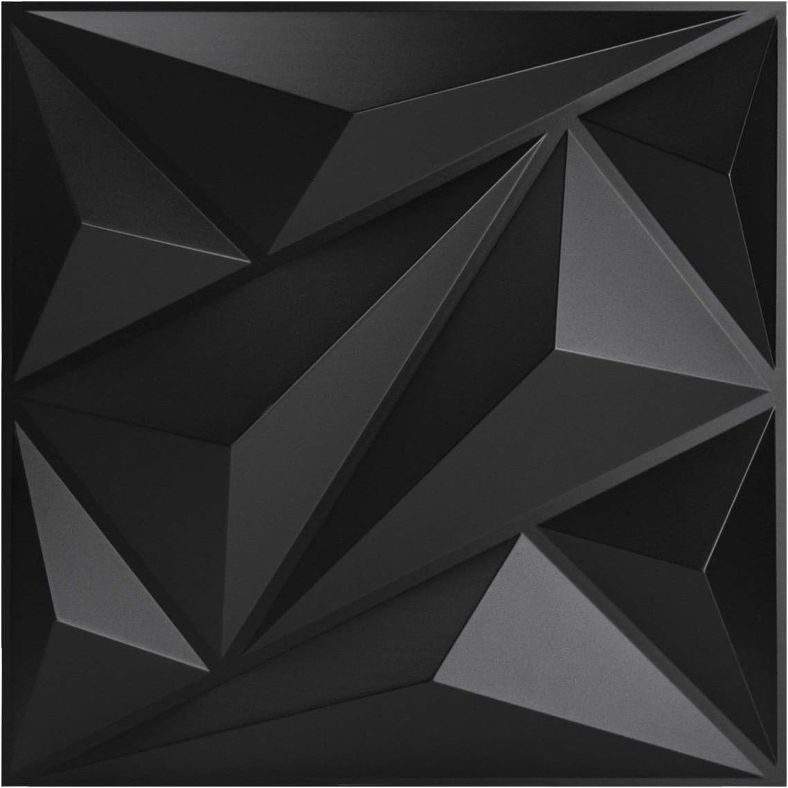 PVC 3D Black Diamond Wall Panels