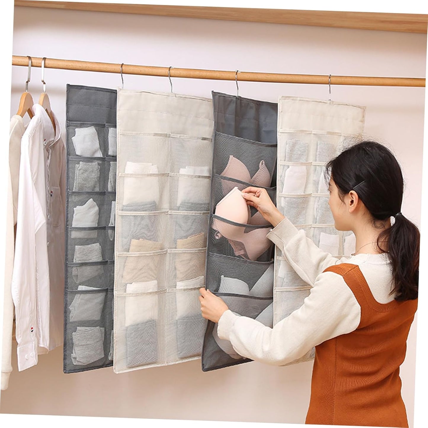 anging Pocket Organizer for Underwear and Socks