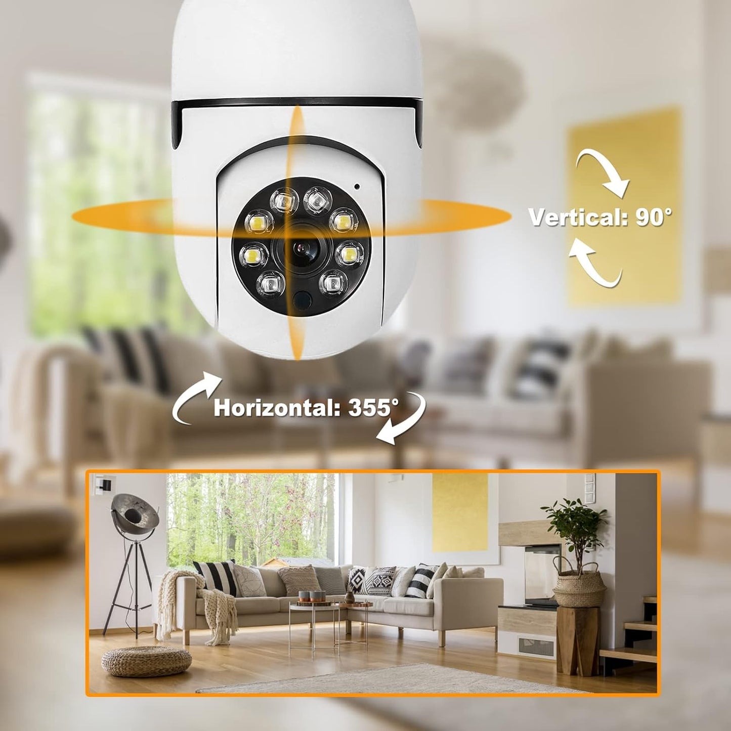 Dome Surveillance HD Night Vision Socket Camera