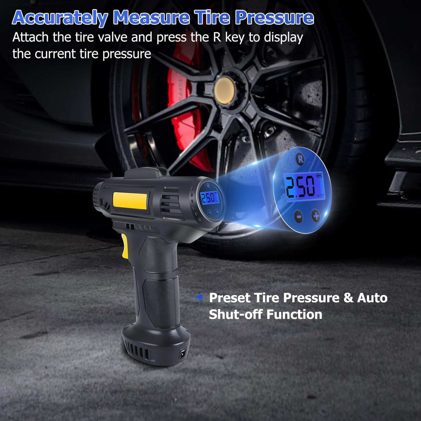 Tyre Inflator Pump Car Air