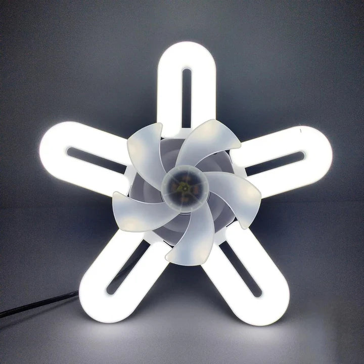 Socket Ushaped Fan Light – Small Ceiling Fan with Integrated LED Lighting