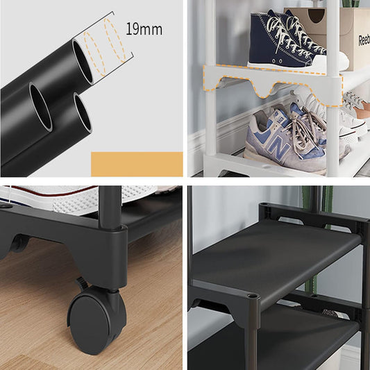 Clothes Rack with Shoe Shelves