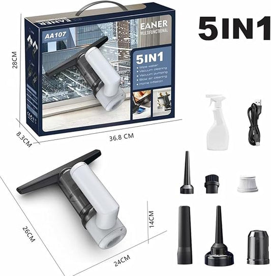 5 in 1 Cordless Window Vacuum Cleaner Set 2000mAh