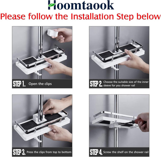 Hoomtaook Shower Rack for Shower Rod