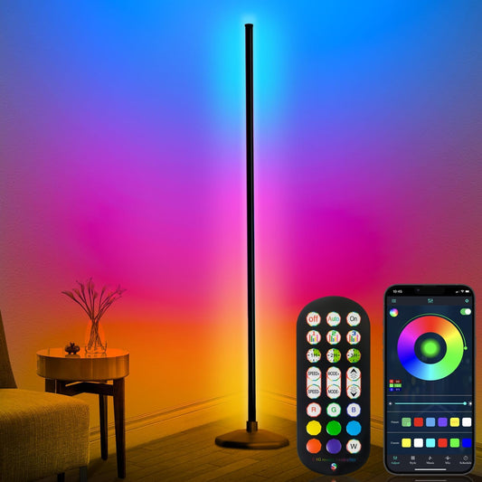 Smart RGB LED Corner Lamp with App and Remote Control