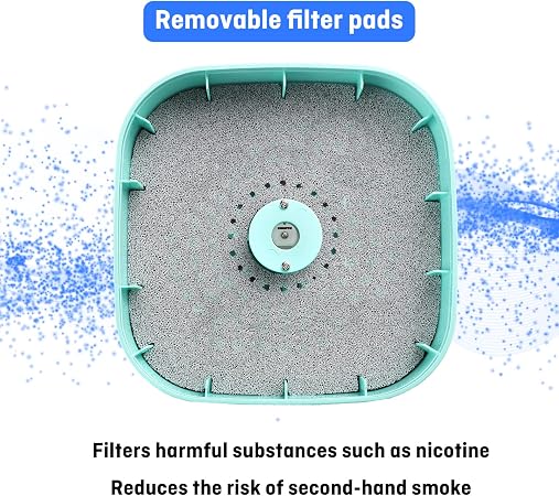 Smokeless Ashtray for Cigarettes Indoor, 2-in-1 With Air Purifier Multifunctional Smokeless Ashtray