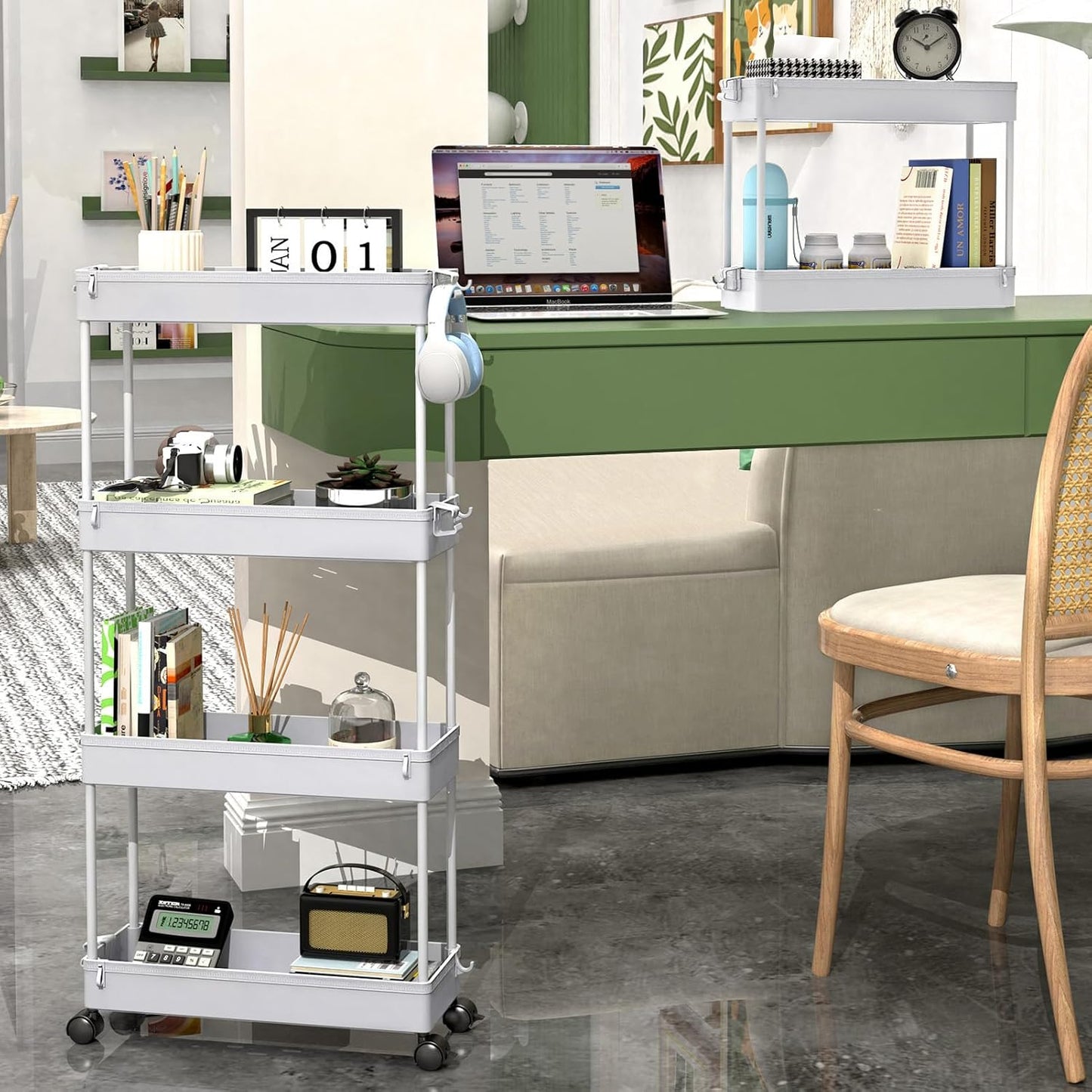 Multifunctional Floor Storage Shelves Rack Organiser