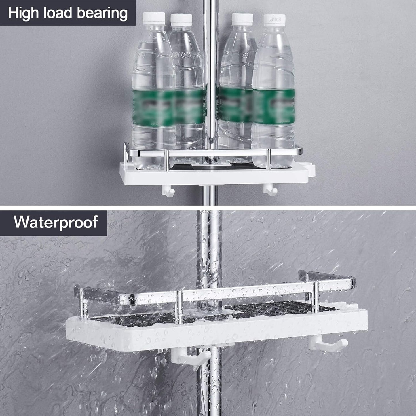 Hoomtaook Shower Rack for Shower Rod
