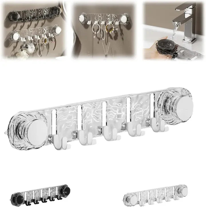 Suction Cup Hook Rack