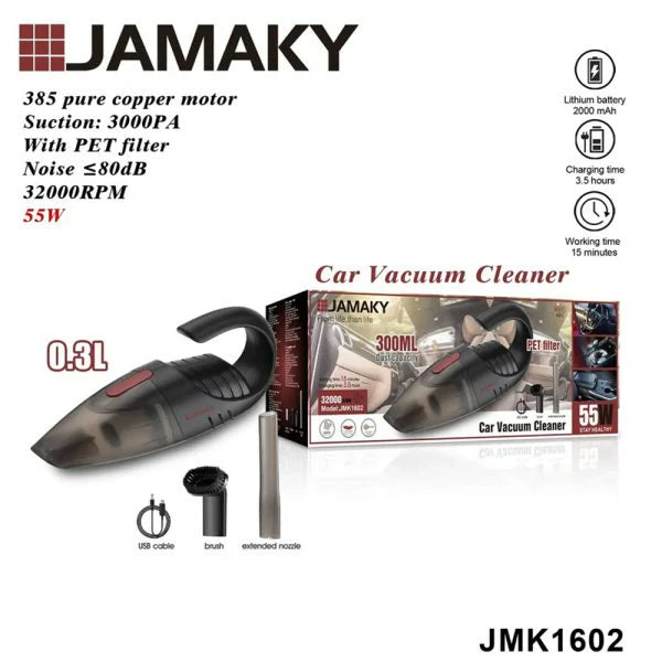 Jamaky Rechargeable Handy Vacuum Cleaner