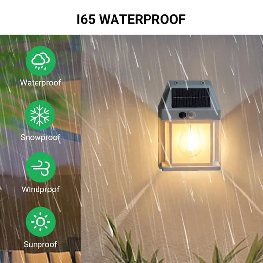 LED Solar Wall Light – Outdoor Tungsten Style Lamp