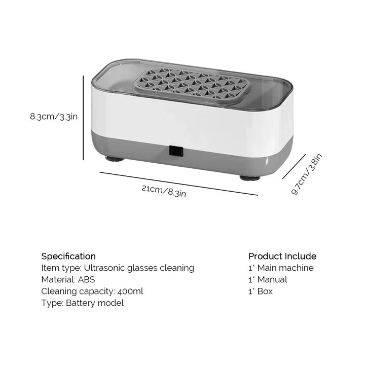 Ultrasonic Jewelry & Eyeglass Cleaner