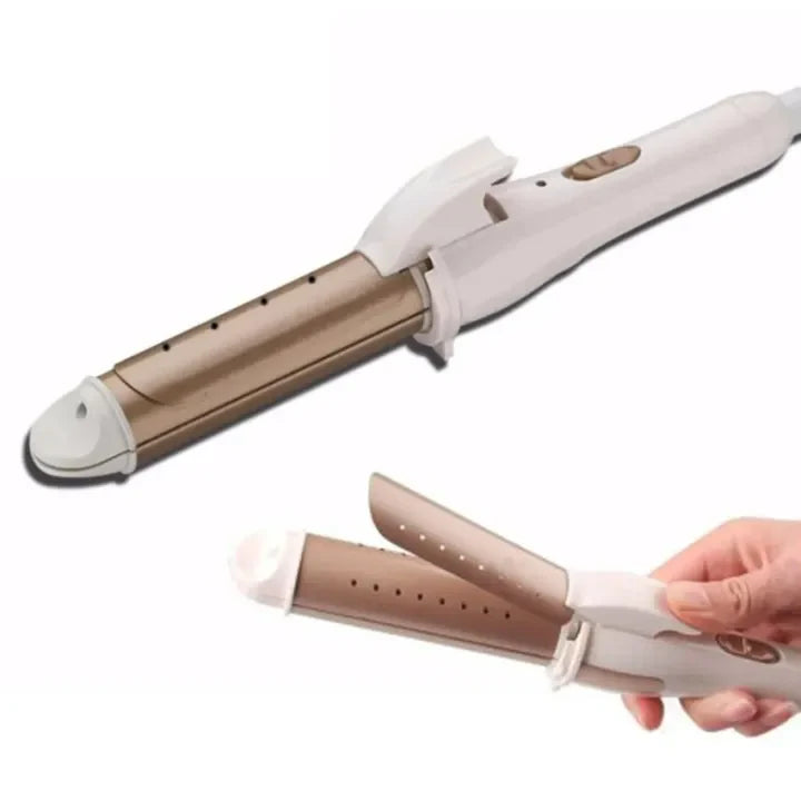 2 in 1 Hair Straightening and Curling Iron