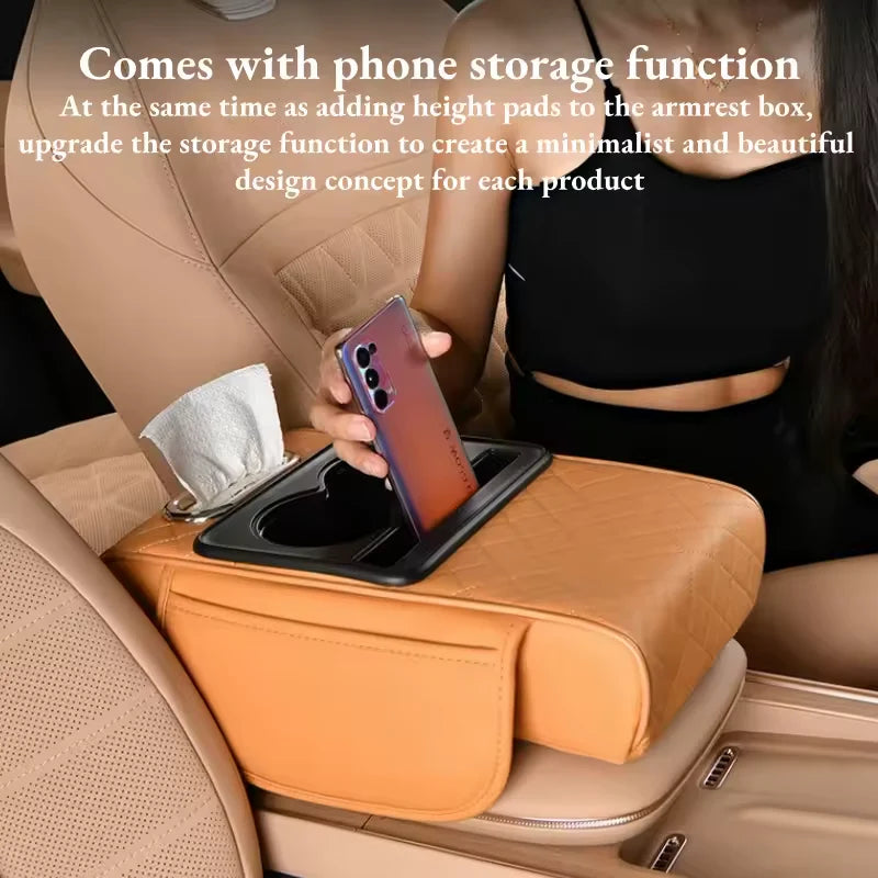 Car Seat Organizer with Cup Holder – Center Console Storage