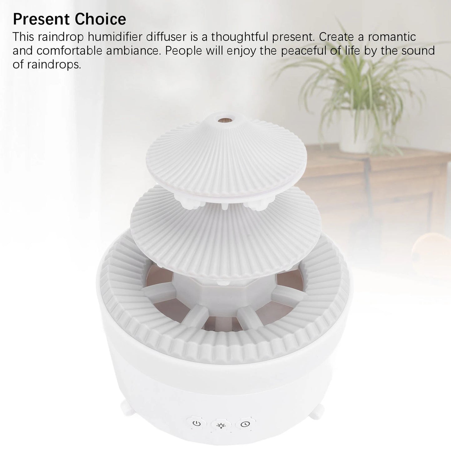 Rain Cloud Aroma Diffuser – 600ML Essential Oil Humidifier