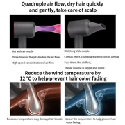 Leafless Professional Hair Dryer 1800W Ionic with 5 Attachments