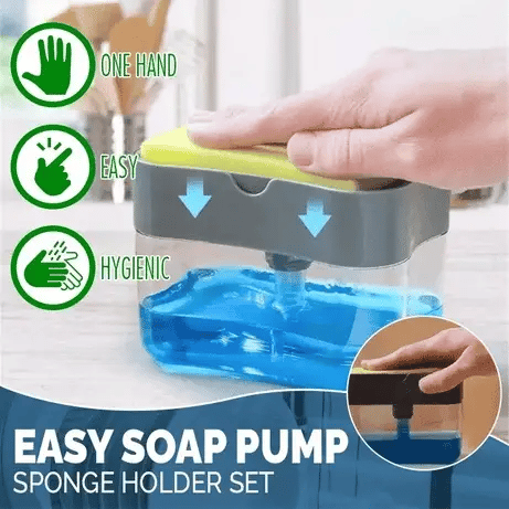 Soap Pump Dispenser And Sponge Organizer