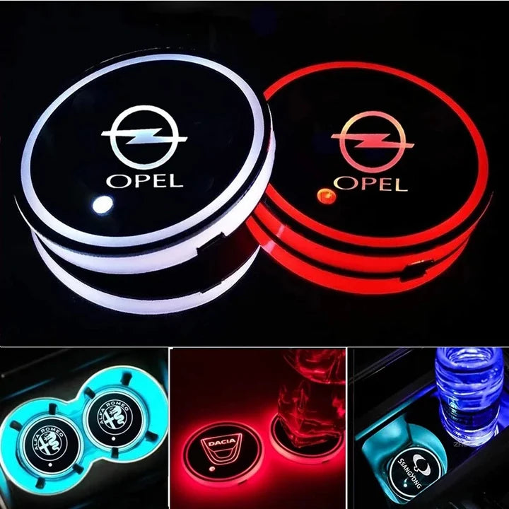Car LED Light Cup Mat