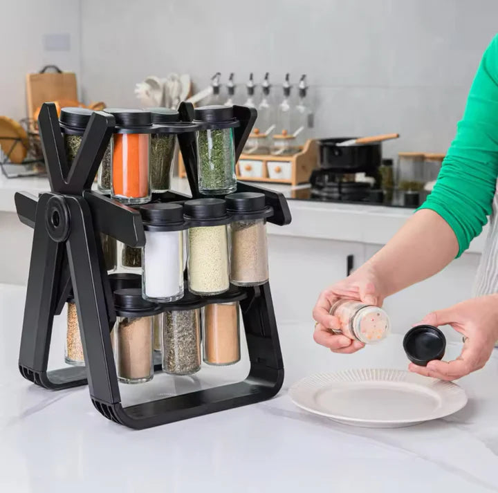 Rotatable Spice Rack Set