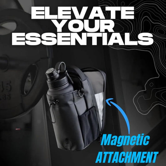 Magnetic Gym Bag With Water Bottle Holder
