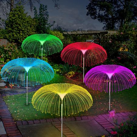 Solar Jellyfish Garden Lights – 2PCS Color-Changing LED Decor 🌈✨