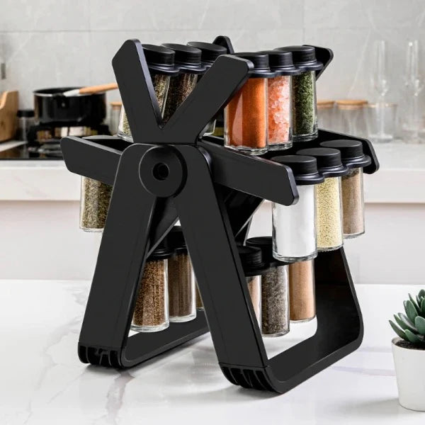 Rotatable Spice Rack Set