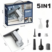 5 in 1 Cordless Window Vacuum Cleaner Set 2000mAh
