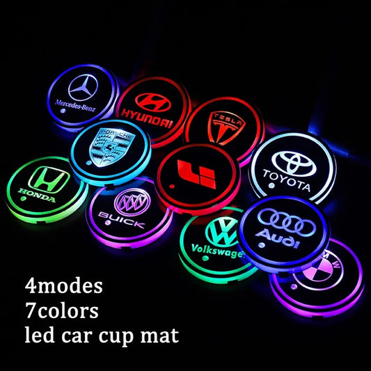 Car LED Light Cup Mat