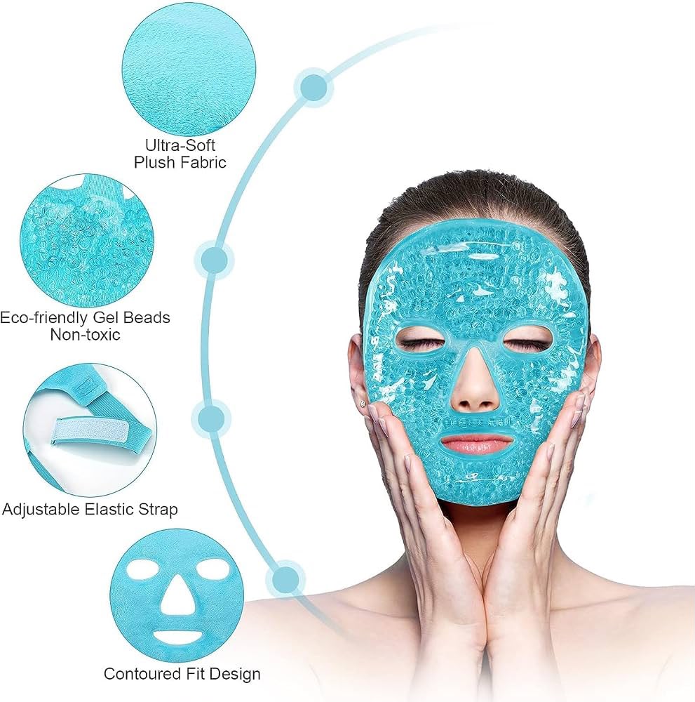 Reusable Gel Face Mask – Hot & Cold Therapy Mask